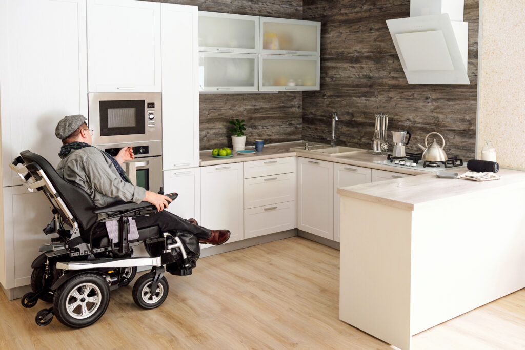 Wheelchair accessible housing interior