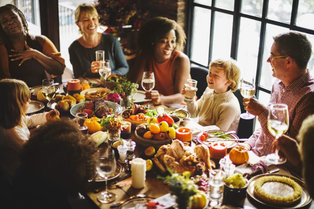 Group gathered for Thanksgiving